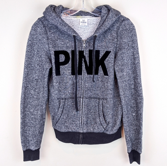 PINK Victoria's Secret | Dark Gray Zip Hoodie-E41